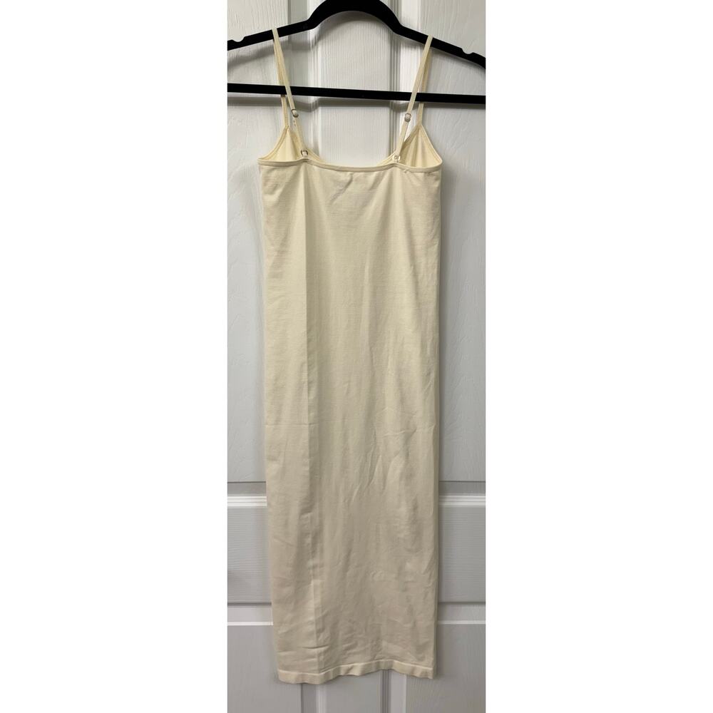 Free People Intimately Tea Length Seamless Dress NEW bodycon layering XS/S ivory - Picture 5 of 7